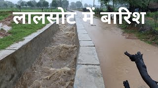 राजस्थान में भारी बारिश लालसोट दौसा Rajasthan mein barish bahut barish ☔🌧️🌧️☔☔