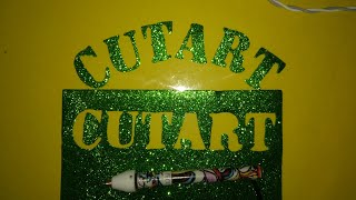 Cutart Tutorial : Cut Designs and alphabets in glitter foam craft sheet for party decorations