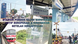 STASIUN PONDOK RAJEG BARU AKTIF SETELAH DIREAKTIVASI! Naik KRL Dari Nambo Bogor Ke Pondok Cina Depok