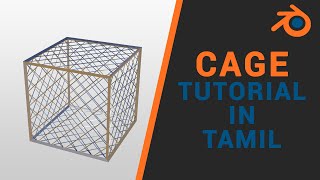 How to Model a Cage | Model, Material & Lighting | Blender Tamil Tutorial