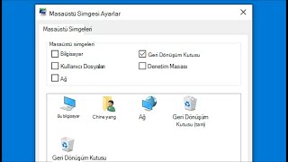 WİNDOWS FORMAT SONRASI MASAÜSTÜ SİMGELER NASIL ÇIKARILIR AKTİFLEŞTİRİLİR.