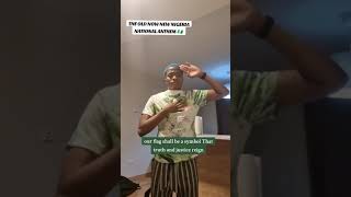 🔥🔥Super Eagles Captain, Ajibade learning the new National Anthem #nigeria