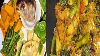 Ilish Head With Veggies recipe #Ilish Macher Matha Chorchori #Ilish head chachra