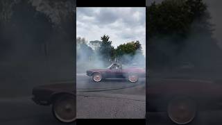 442 cutlass acting up #automobile #burnout #running #car #lsswap #classic #bigrims #carshow #vert