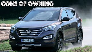 What are the cons of owning a Hyundai SantaFe III generation?