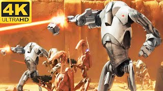 BATTLE OF GEONOSIS: CIS Battle Droids vs Clone Troopers - Star Wars: Battlefront 2 (PS5, 4K, HDR)