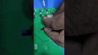 how to desolder button using soldering iron easy #soldering #electronics