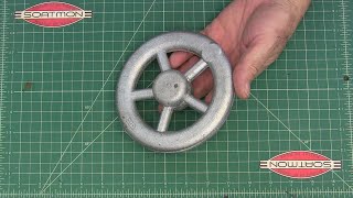 Pouring Aluminum Handwheels