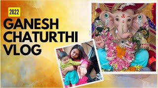 Ganesh Chaturthi vlog 2022 | Made all decorations from scratch | DIY Decorations | Best Visarjan