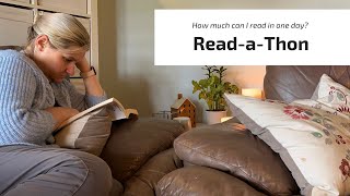 Morgan Long - style Read-a-Thon Vlog: How much can I read in one day? (Slow reader, realistic)