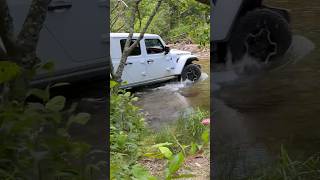 Water crossing entrance to Charlies Creek trail in GA along the Smokey Mountain 1000 route