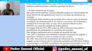 A atuação do Ministério Público e o assistente de acusação: