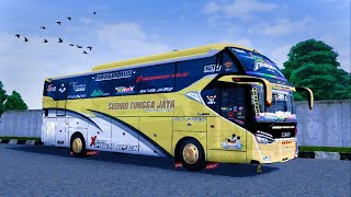 REVIEW MOD BUSSID SR2 LAGECY XHD PRIMA FULL ANIM LIVERY BUS SUDIRO TUNGGAL JAYA