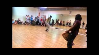 Stage de Danse d'Afrique de l'Ouest avec Oumar Ouattara ( 16/06/2013 au Centre Momboye paris )