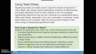 8.3 Tests about a Population Mean Part 3