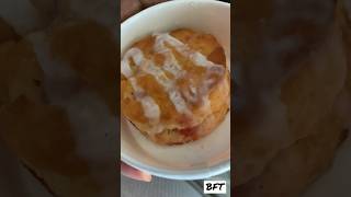 Popeyes Strawberry biscuit #strawberry #popeyes #food #foodie #foodreview #reaction #review #chicago