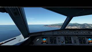 BUTTER CROSSWIND landing - AZORES Ponta Delgada - Fenix A320 v2