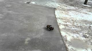 Radio Shack RC 60-4046 on my Icy Driveway