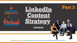 LinkedIn Content Strategy LinkedInLocalPerth // with Jo Saunders