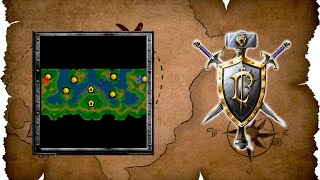 WarCraft III Reforged. Booty Bay. Easy AI 50%. Human vs. NE