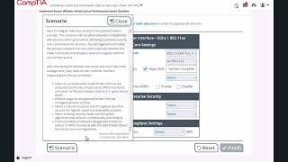 CompTIA Security+ SY0-701 Implement  Secure Wireless Infrastructure (PBQ) Performance based Question