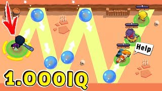 Биби 1.000 IQ vs НУБЫ !! Смешные Моменты Brawl Stars #40