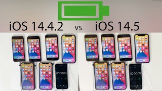 iOS 14.5 vs iOS 14.4.2 Battery DRAIN Test on Every iPhone Generation