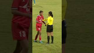 Rekha paudel angry moment | Nepal vs India female football match | #shorts #femalefootball