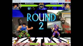 Mugen All Stars Legends Episode 82 Rambo (me) VS Ninja