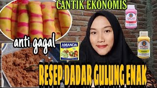 Resep dadar gulung cantik//ekonomis mudah dan anti gagal