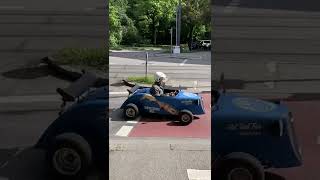 Handmade gokarts race in the city #shortsvideo #share #shorts #shortvideo #gokarts