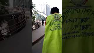 বনানী ১১ ব্রিজের কাছে রিকশা আরোহী | Rickshaw rider approaching Banani 11 bridge | #shorts