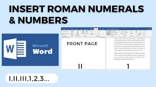 Microsoft Word | How to number pages in Microsoft word using roman, number, Arabic in same document|