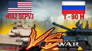 Abrams M1A2 SEPv3 vs T-90M