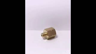 Brass Pipe Fitting, FNPT x MNPT, 3/8" x 3/8" Pipe Size