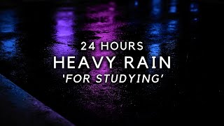 Sleep FAST with HEAVY RAIN - 24 hours Steady rain on Road for Deep Sleep