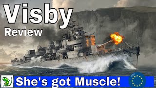 Visby (She has some Muscle!) - World of Warships Legends - Review & Moments