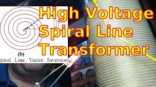 High Voltage Spiral Line Transformer