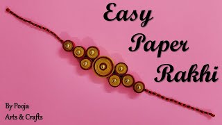 How to make rakhi at home | Paper craft for raksha bandhan | Origami paper craft activity | easy art