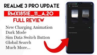 Realme 3 pro A.20 update October |New features, Dark mode Realme 3 pro A.20 Detailed REVIEW