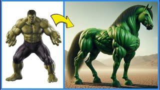 SUPERHERO But HORSE 🦓 All Characters (marvel&DC) 2024⚡