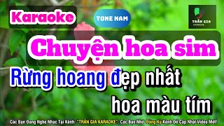 Chuyện hoa sim karaoke tone nam