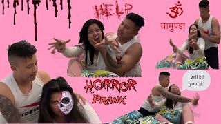 Horror prank on ​@bishalgurung1276 almost dead 💀 Prank Become Hilarious 😱