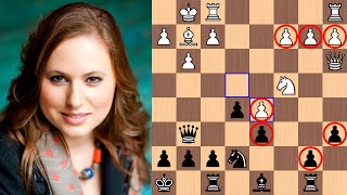 Judit Polgar's BEAUTIFUL ending vs Gata Kamsky