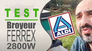 Faut-il acheter le broyeur de végétaux Ferrex Aldi 2800w électrique ? Mon verdict après le test