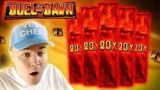 THIS PAID HUGE!!! REVIEWING THE NEW DUEL AT DAWN SLOT BY HACKSAW! (Bonus Buys)