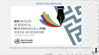 1st July 2022. Webinar WHO PEN & INTRISK Course