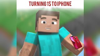 Turning 1$ to a iphone in Minecraft