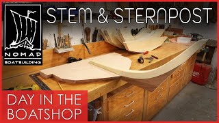 A day in the Boat Shop - Stem & Sternpost - No Talking. Just music and sawdust.