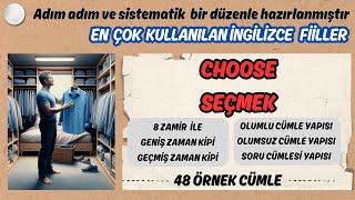 TÜM ÖZNE ZAMİRLERİYLE İNGİLİZCE FİİL ÇALIŞMASI | CHOOSE:SEÇMEK